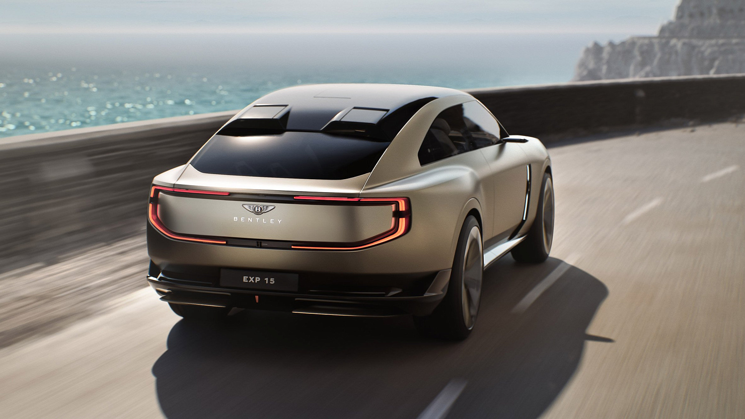 Bentley раскрывает дизайн будущего: трёхместный электроконцепт EXP 15