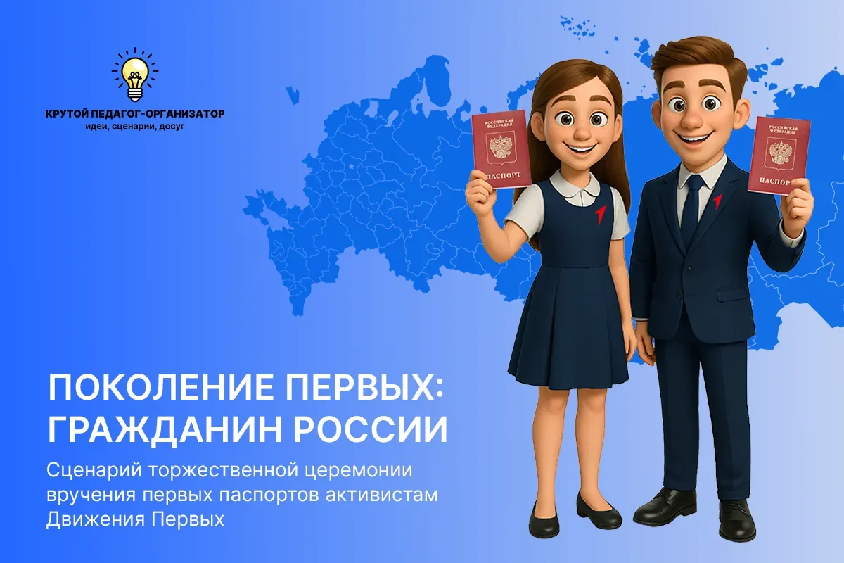 Сценарий торжественной церемонии вручения первых паспортов активистам Движения Первых "ПОКОЛЕНИЕ ПЕРВЫХ: ГРАЖДАНИН РОССИИ"