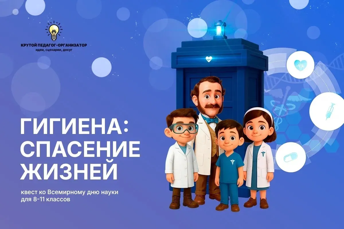 Квест ко Всемирному дню науки для 8-11 классов «Гигиена: спасение жизней»