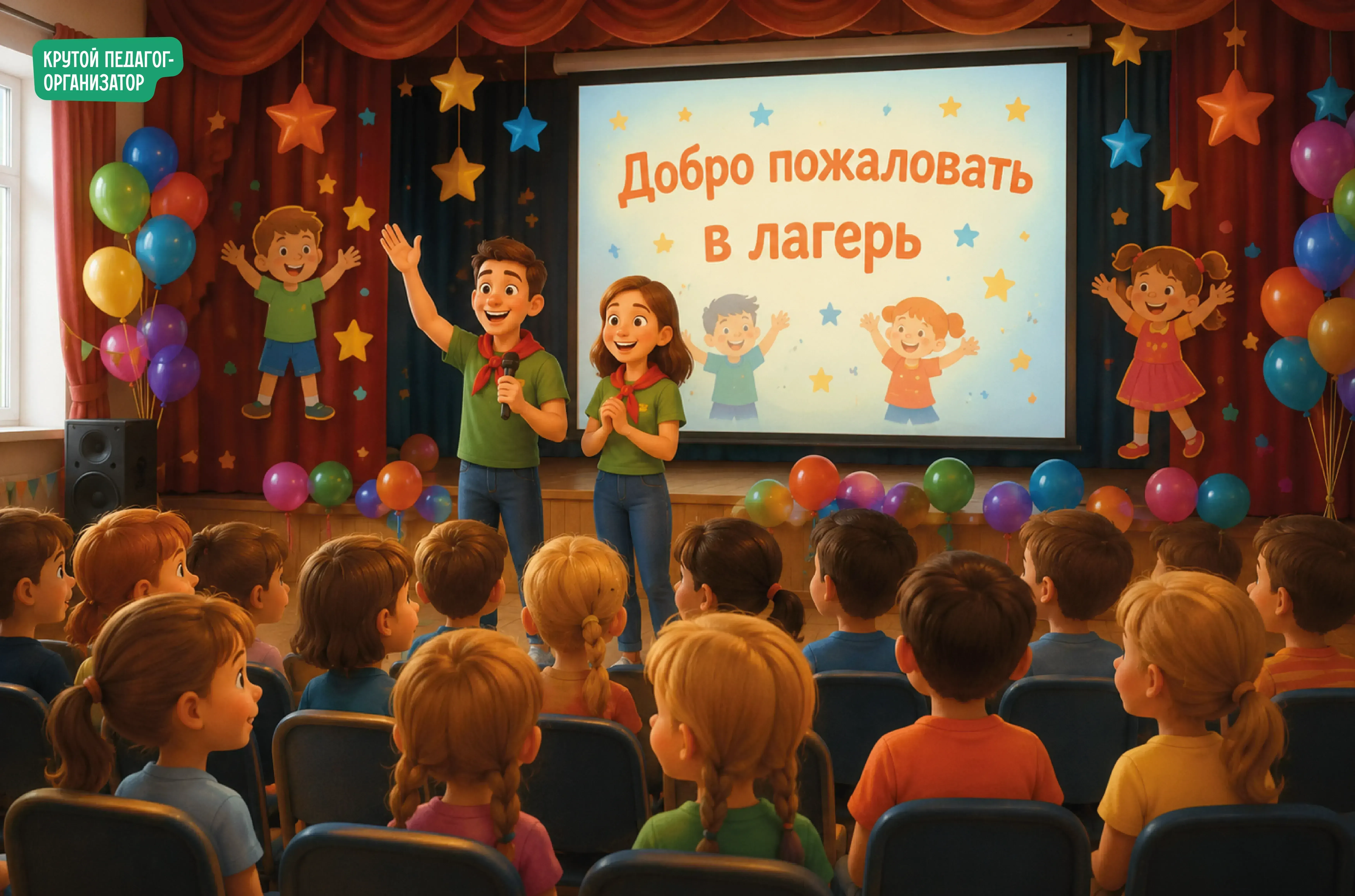 Оформление пришкольного лагеря