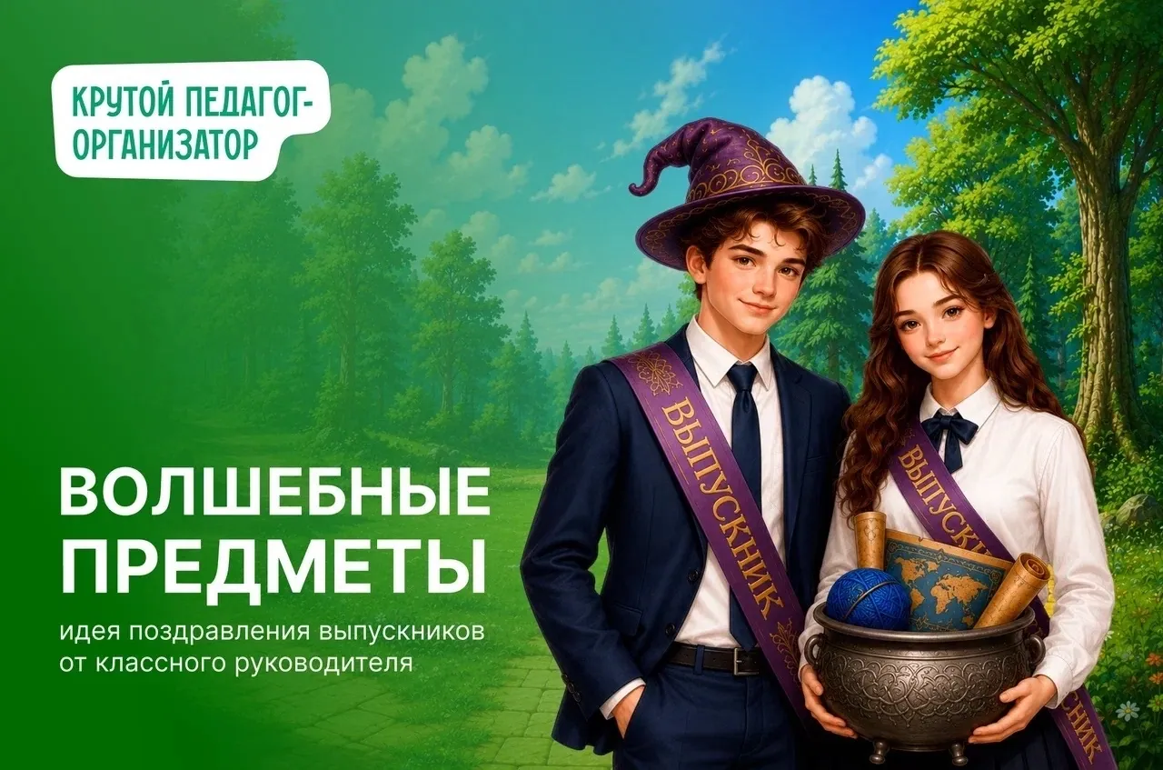 Идея поздравления выпускников от классного руководителя «Волшебные предметы»