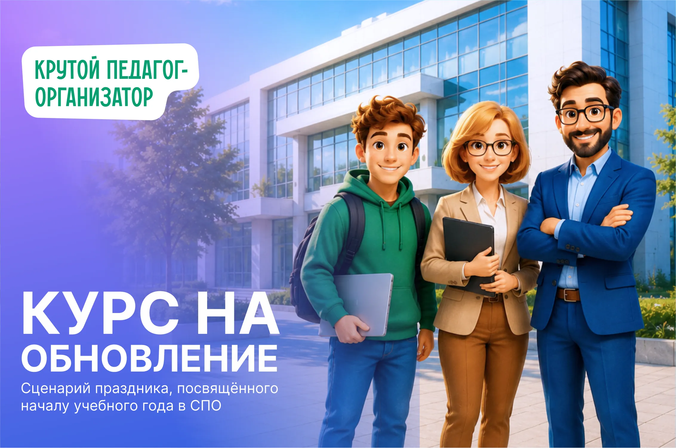 Сценарий праздника, посвящённого началу учебного года в СПО «Курс на обновление»