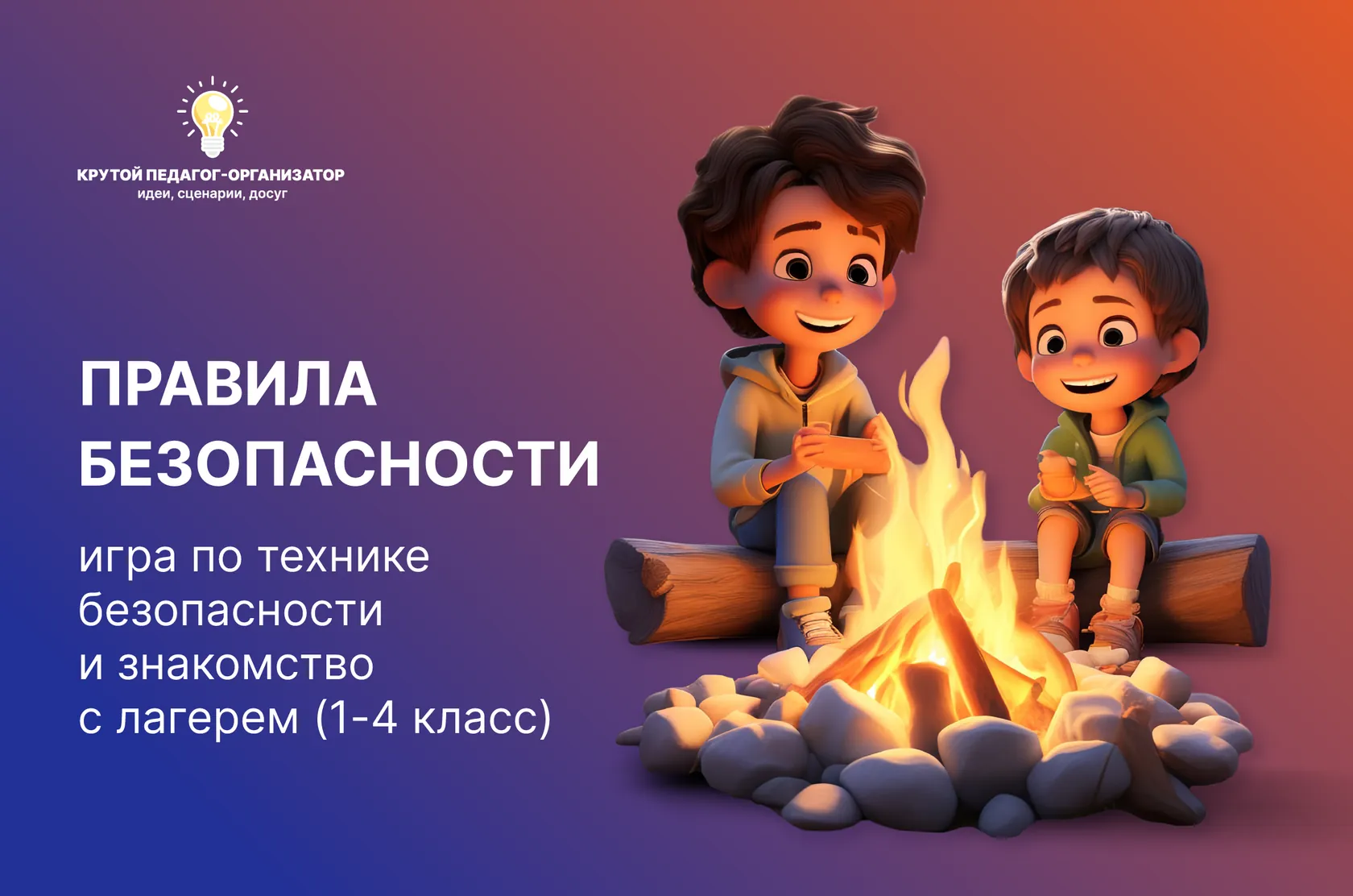 Сценарий игры по технике безопасности и знакомство с лагерем (1-4 класс) «Правила безопасности»