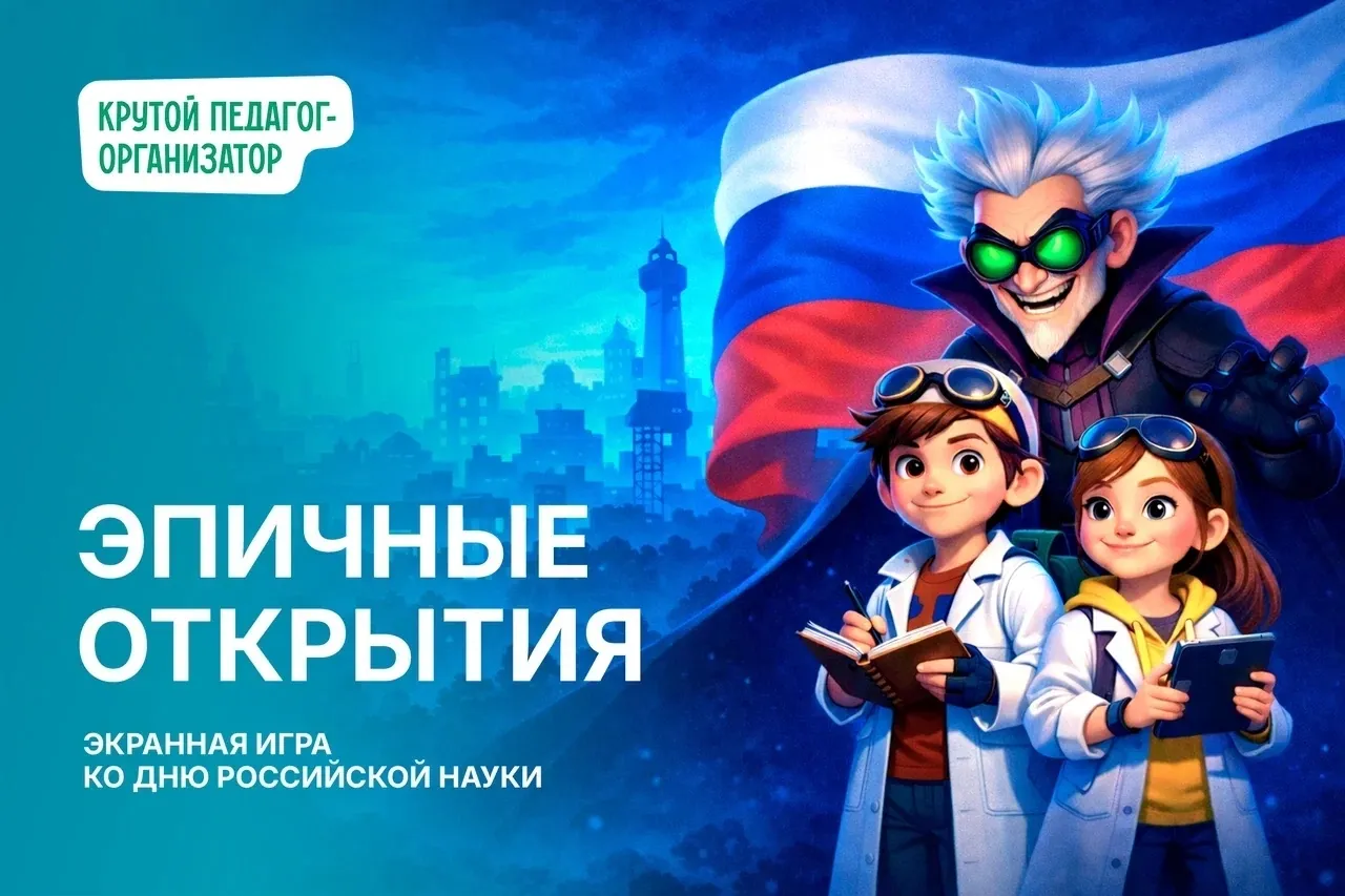 Экранная игра ко Дню российской науки для 1-4 классов «Эпичные открытия»