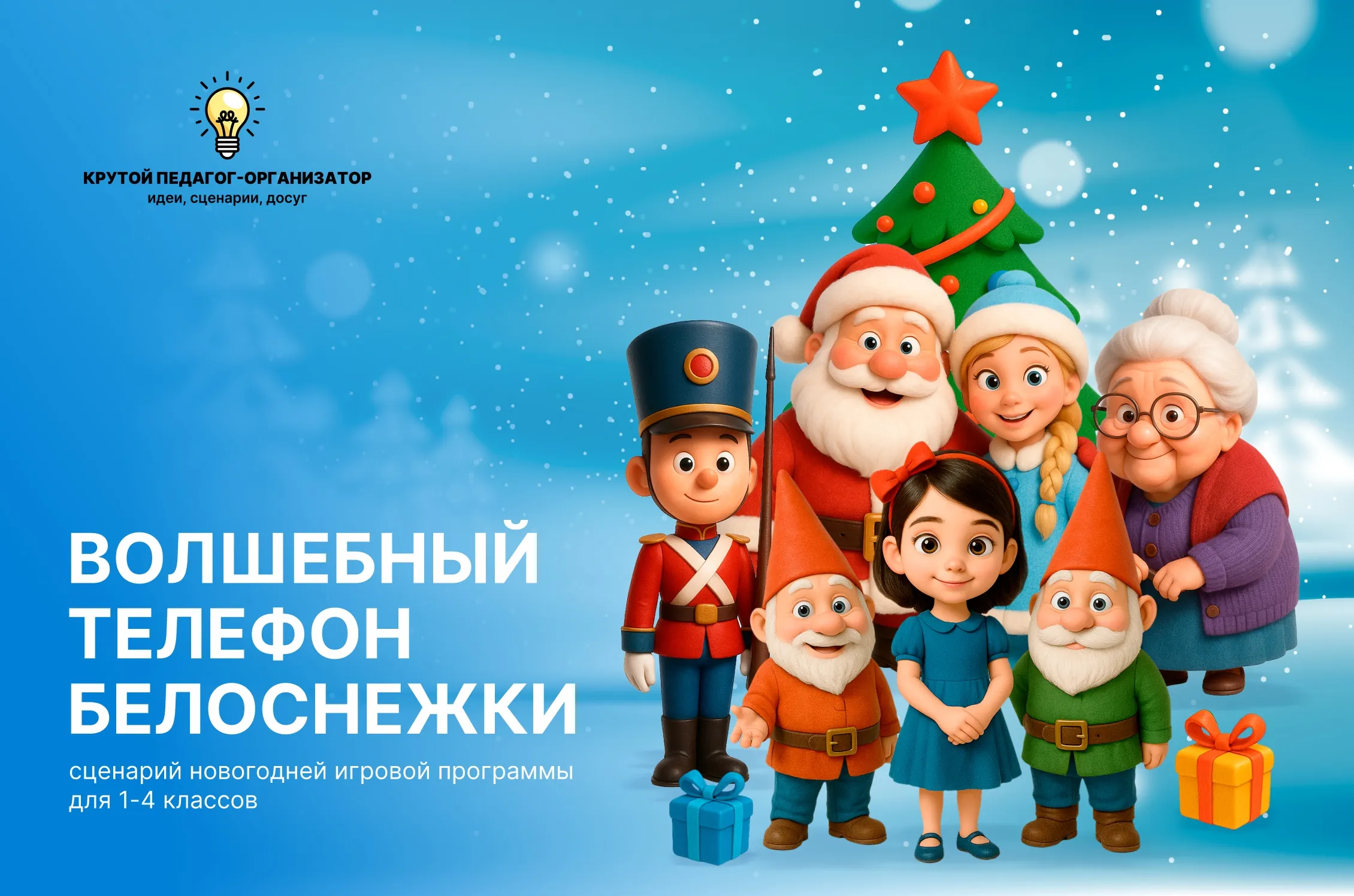 Сценарий новогодней игровой программы для 1-4 классов «Волшебный телефон Белоснежки»