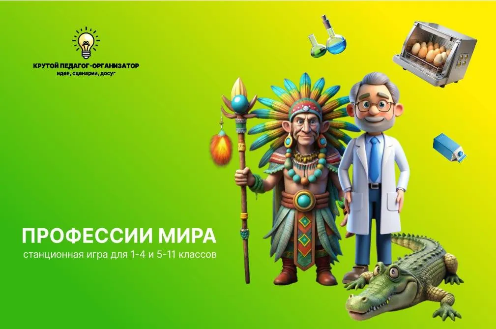 Сценарий станционной игры (1-4 и 5-11 класс) «Профессии мира»