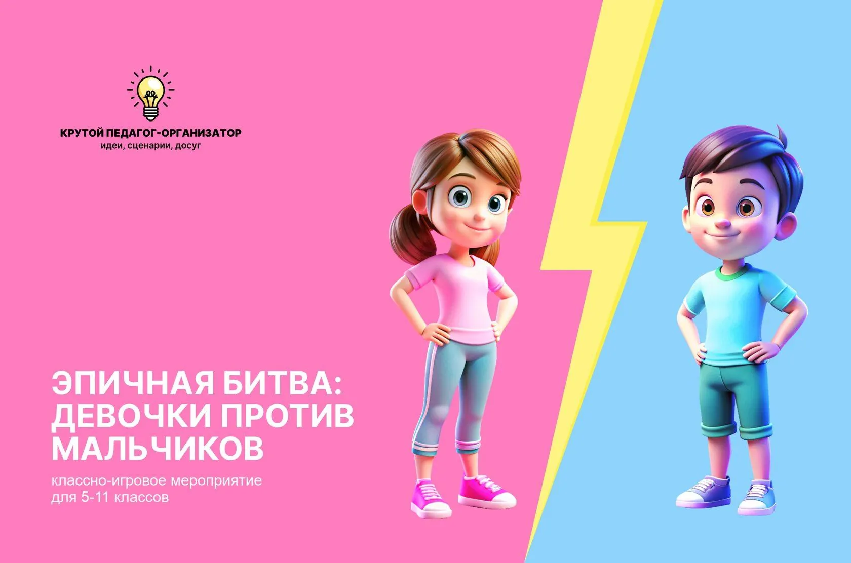 Сценарий классно-игрового мероприятия для 5-11 классов «Эпичная битва: девочки против мальчиков»
