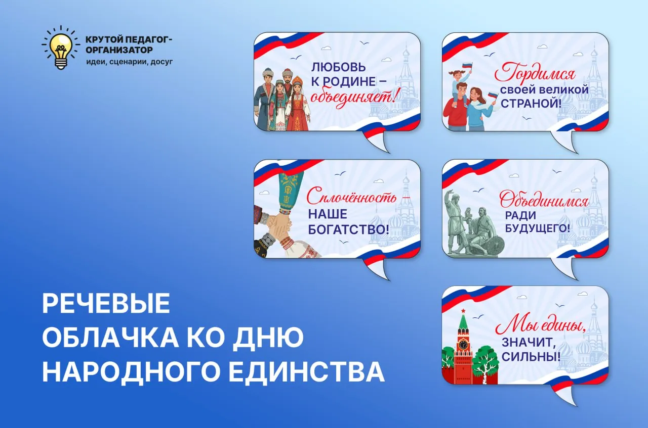 Речевые облачка ко Дню народного единства