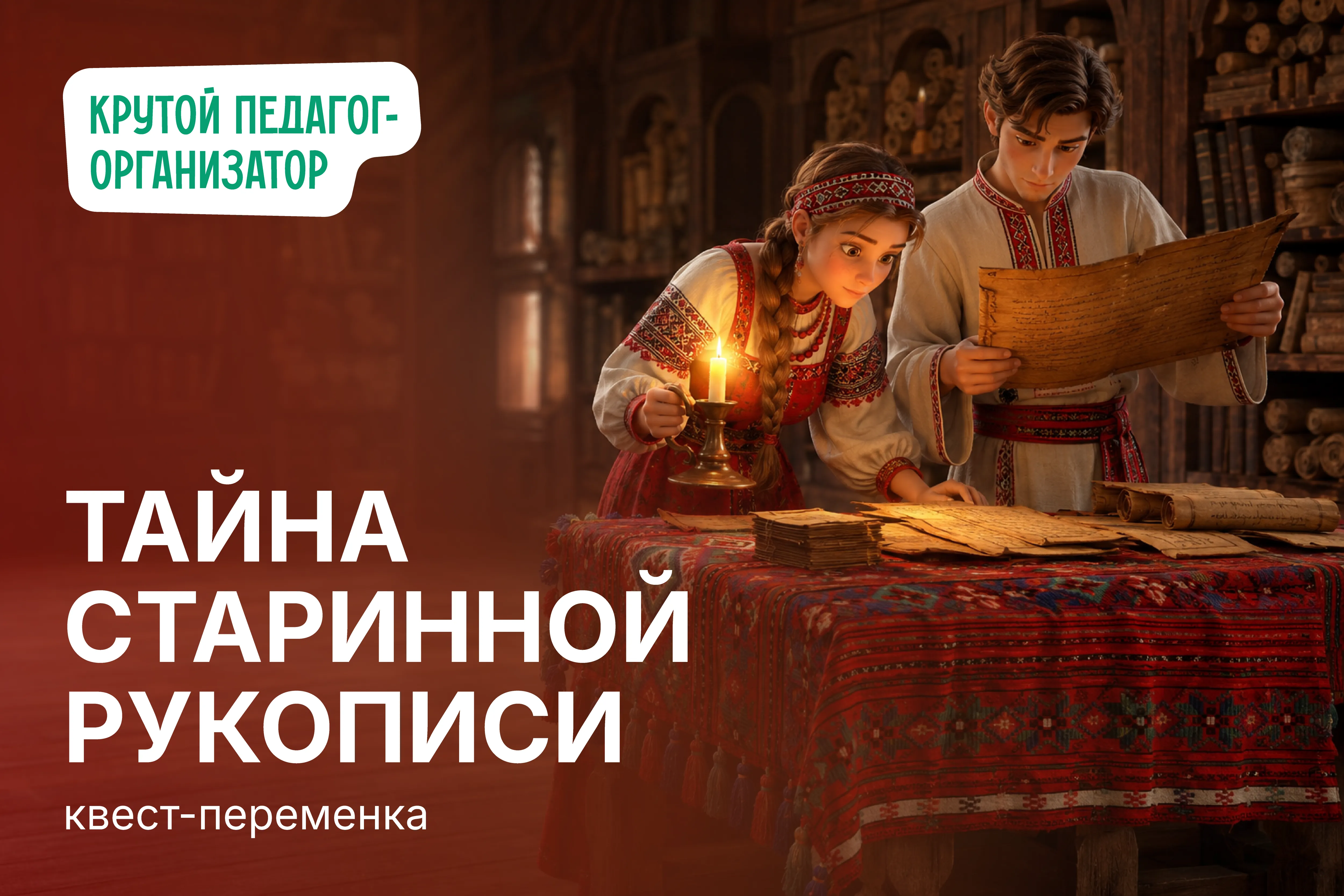 Квест-переменка ко Дню славянской письменности и культуры для 5-11 классов «Тайна старинной рукописи»