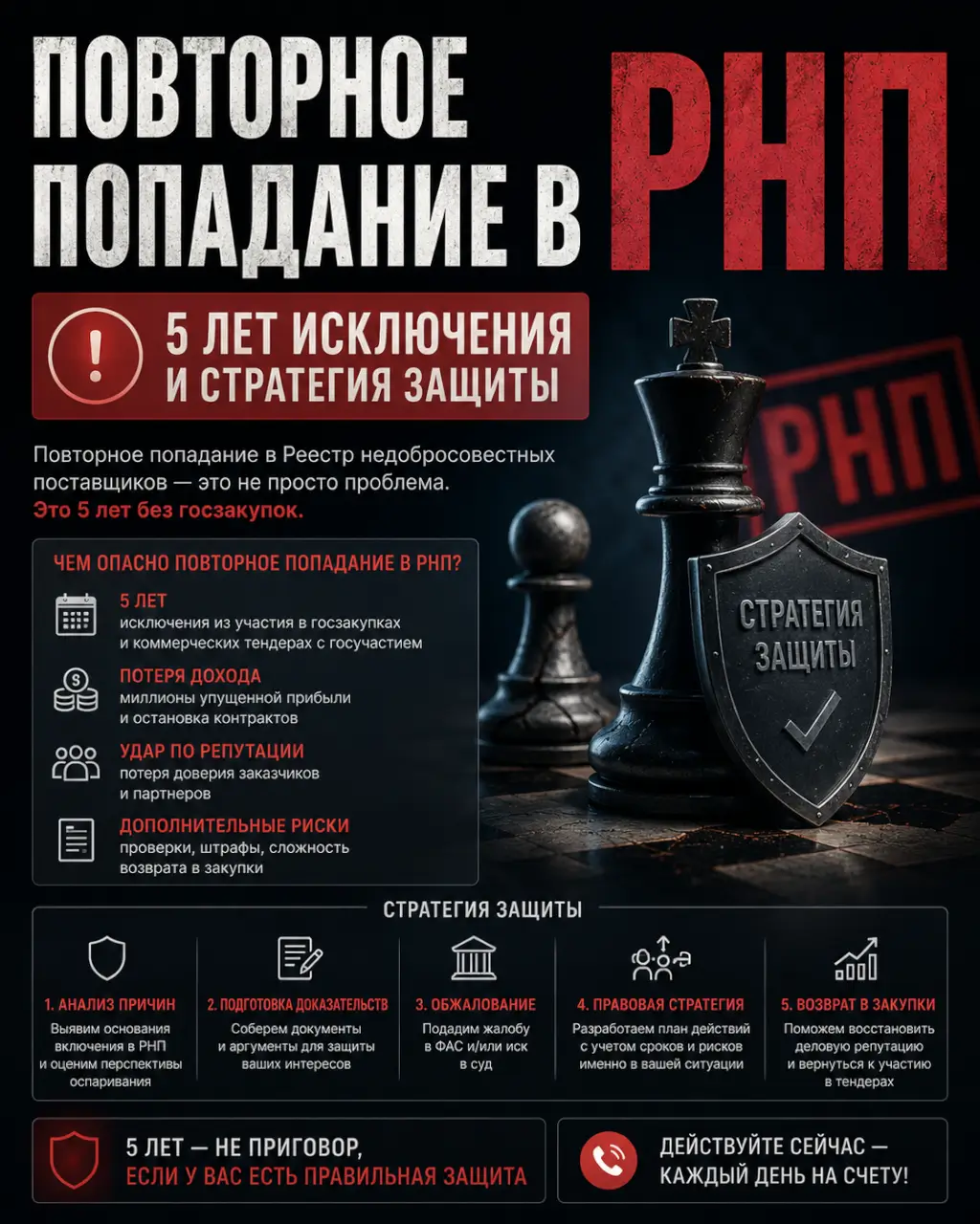 Повторное попадание в РНП — 5 лет исключения и стратегия защиты — фото 1 из 1