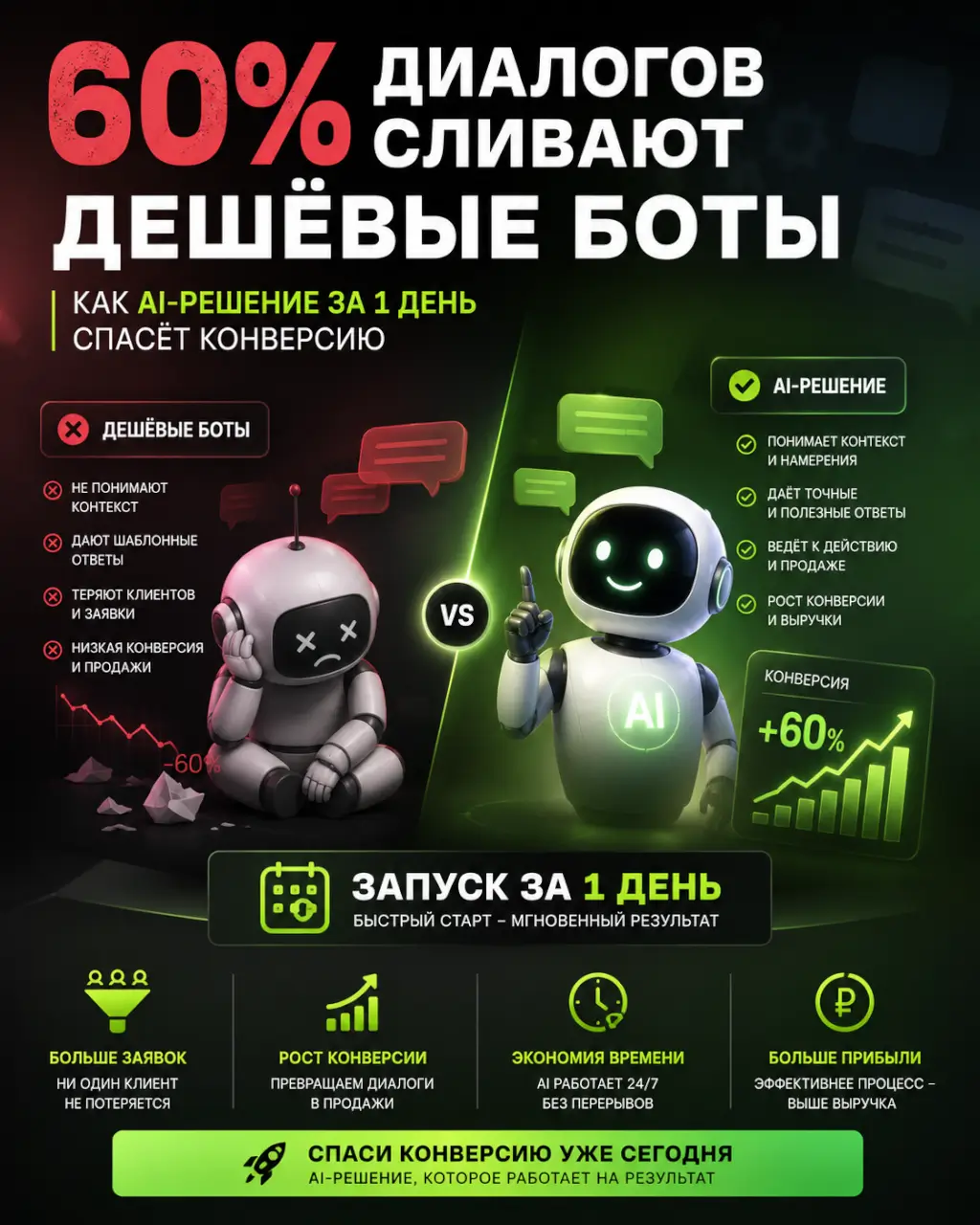 Почему дешёвые боты сливают диалоги — и как голосовое AI-решение спасает конверсию — фото 1 из 1
