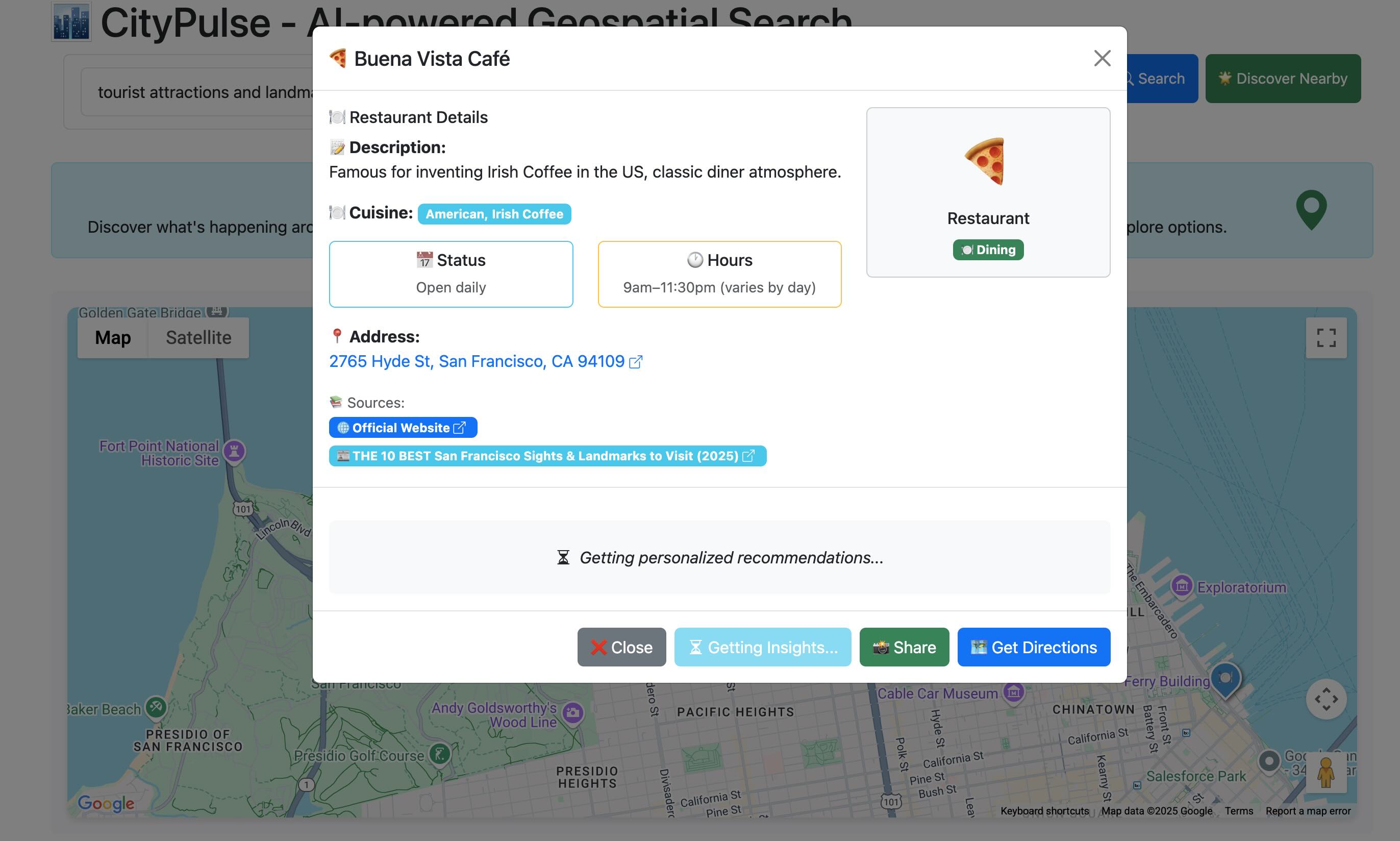 Search Interface