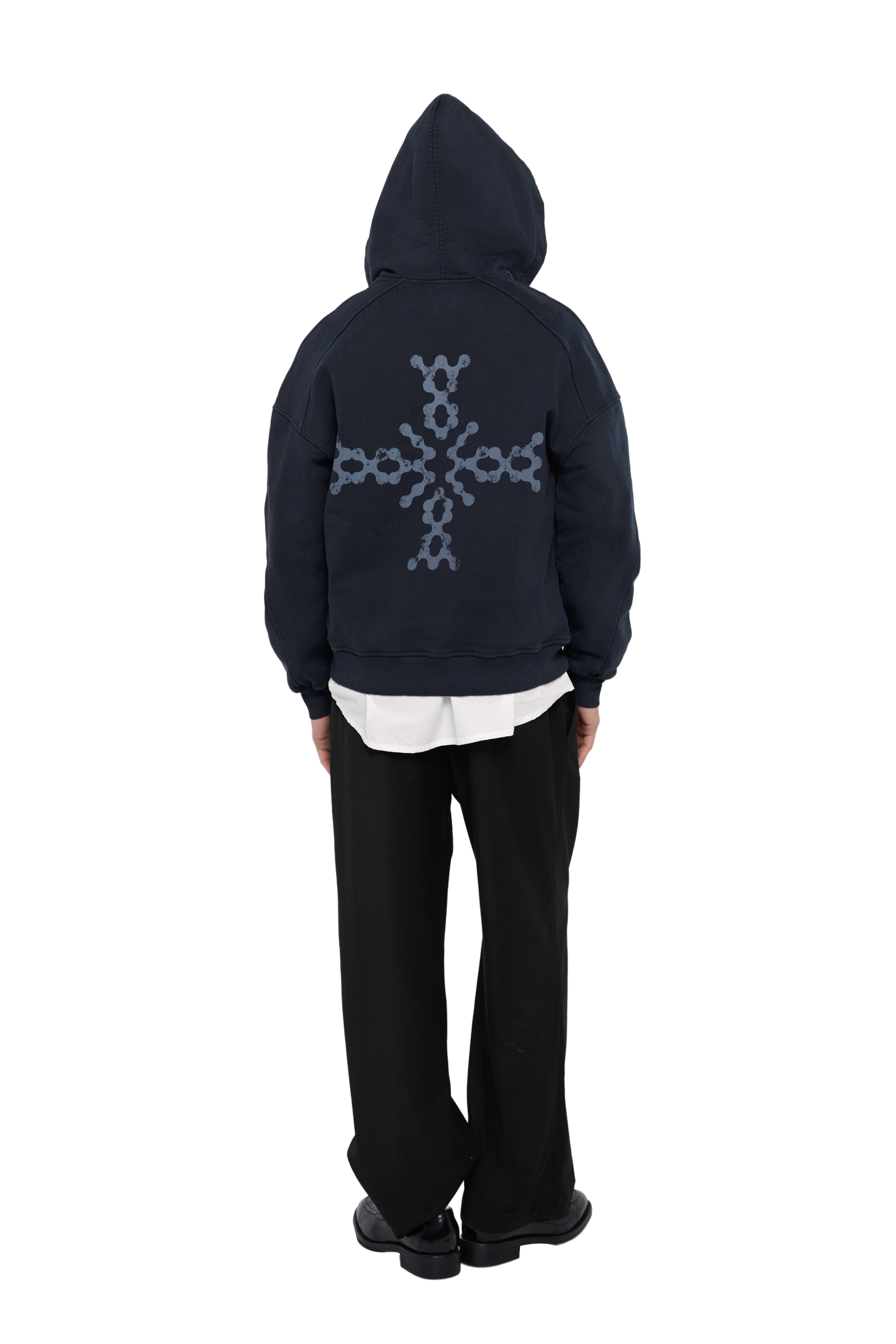 トップス 00s cross zip black hoodie zip-up hoodie [cross] buy in Moscow, price in the online store
