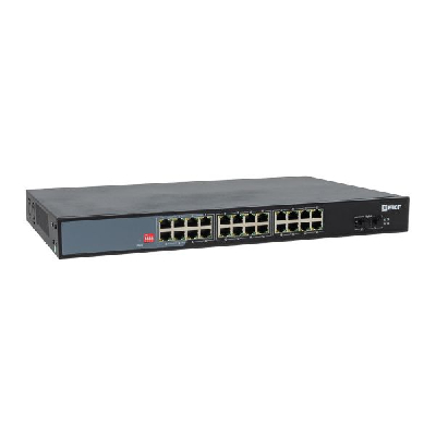 Коммутатор промышленный неуправляемый U-2GX/SFP-24GTP-R, 2 порта 1000Base-X SFP, 24 порта 10/100/1000Base-T(X) RJ45 c PoE, монтаж в 19'' стойку TSX EKF