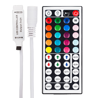 Контроллер LED ИК (IR), 44 кнопки, 72/144Вт, 12/24В