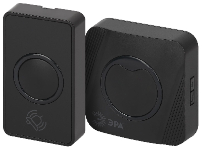 Звонок дверной беспроводной RGB подсветка 36 мелодий чёрный C100 POLYCOLOR