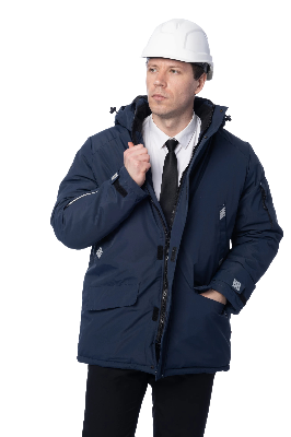 Зимняя куртка-парка KW204, синий (3XL)