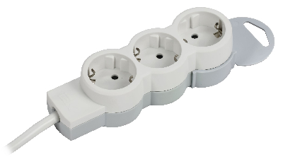STANDARD Удлинитель У03 3 места 2P+PE 5м 3х1,5мм2 16А белый IEK