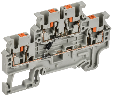 ARMAFIX Колодка клеммная CPDL2.5(E)D2 2х-уровневая с встроенным диодом IEK