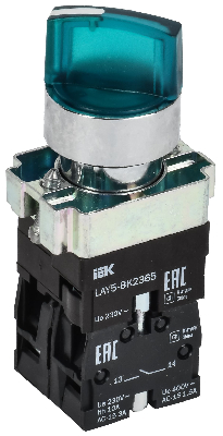 Переключатель LAY5-BK2365 2 позиции зеленый
