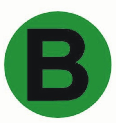 Наклейка 'B'd=20мм PROxima