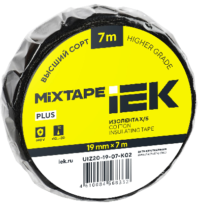 MIXTAPE 5 Изолента Х/Б 19мм 7м IEK