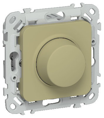 FLITE Светорегулятор проходной TRIAC 550Вт СС26-5-12-ФлО оливковый IEK
