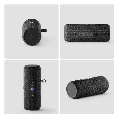 Умная портативная колонка Яндекс Станция Стрит с  Алисой, черная, YNDX-00030BLK