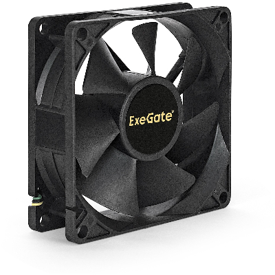 Вентилятор для корпуса 12В DC, 80x80x25 мм, 3pin, 2200RPM, 22dBA, подшипник скольжения