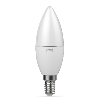 Лампа светодиодная LED 12 Вт 880 лм 3000К AC180-240В E14 свеча теплая  Elementary Gauss