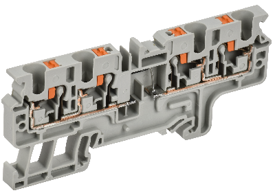 ARMAFIX Колодка клеммная CP4/4(E)D1 4х-проводная Push In с встроенным диодом IEK