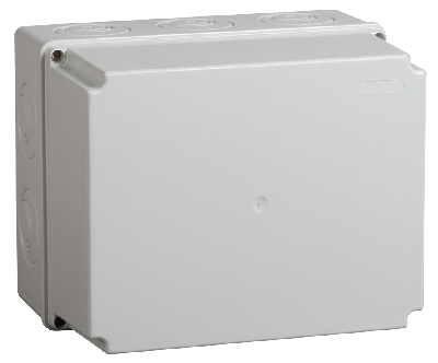 Коробка КМ41274 распаячная для открытой проводки 240х195х165мм IP55 RAL7035 кабельные вводы