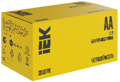 Батарейка щелочная Alkaline LR06/AA (28/бокс) IEK