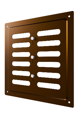 Решетка вентиляционная MER регулируемая 200х200 окраш.сталь Metallic brown
