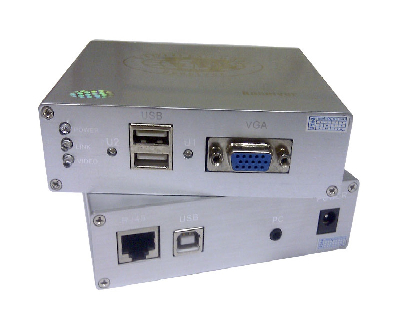 Комплект (передатчик+приёмник) VGA/клавиатура/мышь 1хRJ45, 2хUSB(A) до 100 м
