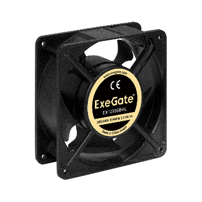 Вентилятор для корпуса 220В AC, 120x120x38 мм, провод 30 см, 2700RPM, 42dBA, двойной шарикоподшипник