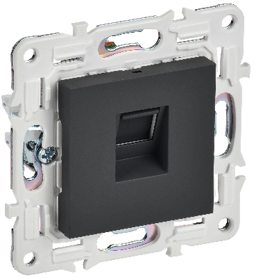 SKANDY Розетка компьютерная RJ45 кат.5E SK-K01G графит IEK