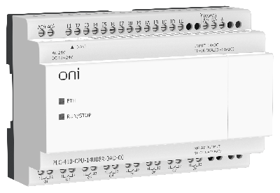 Модуль ПЛК 410 ЦПУ 8 DI 6 UI (0-10 В/DI) 8 RO 12В-24В DC или 24В AC с Ethernet портом без экрана