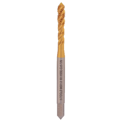 Метчик М 6,0х1,0 (Машинный, спиральный) DIN371 HSSE 6h(2N) C/2-3P R35 80мм a=4,9 (CzTool)