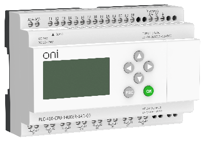Модуль ПЛК 410 ЦПУ 8 DI 6 UI (0-10 В/DI) 8 RO 12В-24В DC или 24В AC с Ethernet портом с экраном