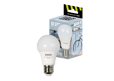 Лампа светодиодная LED 12Вт E27 5000K груша 230/50