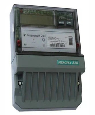 Счетчик электроэнергии Меркурий 230 AR-03 R трехфазный однотарифный, 5(7,5), кл.точ. 0.5S/1.0, Щ, ЖКИ, RS485