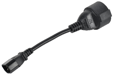 Адаптер PDU 3х1.5 10см с разъёмами C14-Schuko
