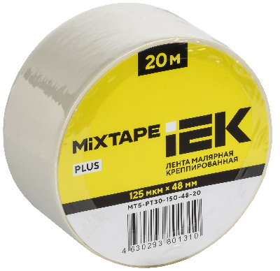 MIXTAPE PLUS Лента малярная креппированная 125мкм 48ммх20м