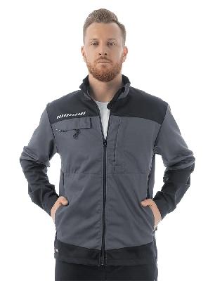 Куртка Brodeks KS234, серый/черный (L)