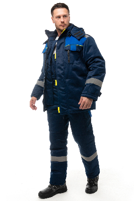 Костюм БРУКЛИН синий с васильковым, куртка п-к 48-50 96-100-170-176
