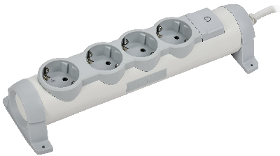 COMFORT Удлинитель У04К 4 места 2P+PE 1,5м 3х1,5мм2 16А белый IEK
