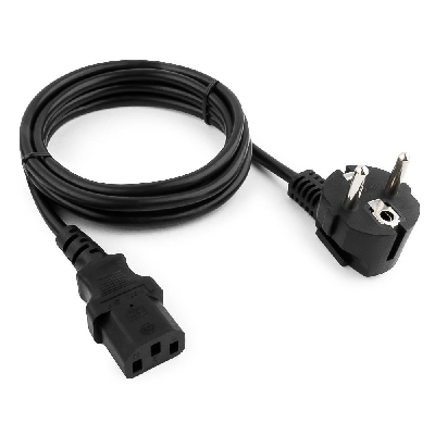 Кабель питания EU-Schuko/IEC320-C15, 220B, 10А,   1.8м.