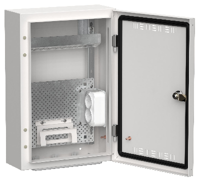 TITAN 5 Корпус мультимедиа ЩРн-24 (1х24) 460х310х140мм IP30 белый IEK