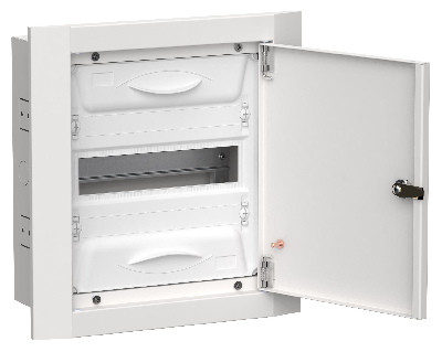 TITAN 5 Корпус металлический ЩРв-12 (1х12) 380х365х130мм IP31 белый (одна дверь)